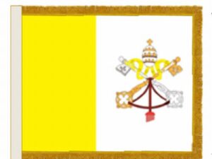 Catholic Papal Flag with Fringe