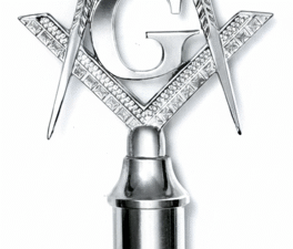 Masonic Rod Wand Top Fratline