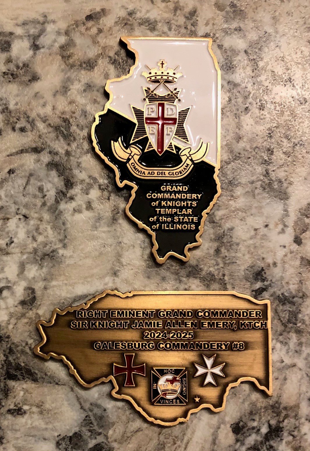 Grand Commandery Knights Templar Challenge Coin