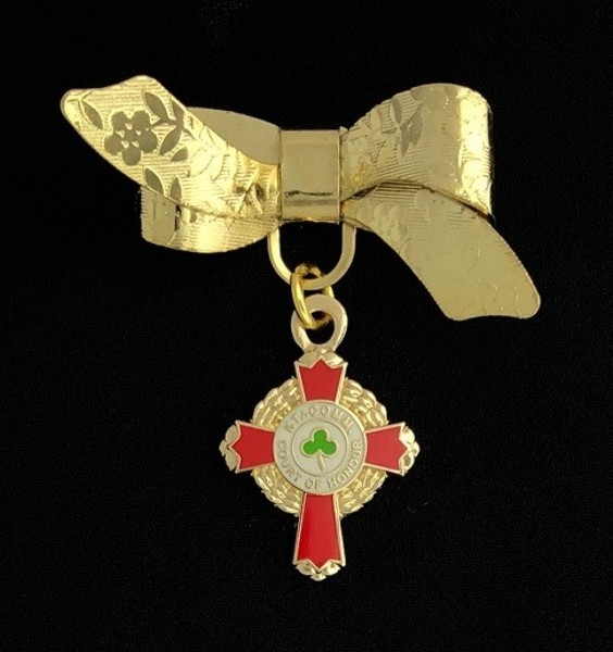 Ladies Bow Pin Scottish Rite KCCH New