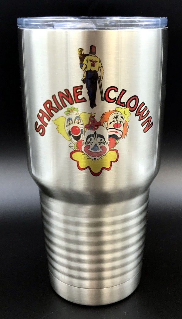 Shrine Shriner Clown Insulated Cup Tumbler New