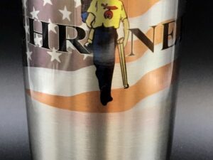 Shrine Shriner US Flag Insulated Cup Tumbler New