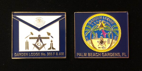 Palm Beach Gardens Masonic Lodge Challenge Coin