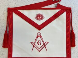 Master Mason Apron in Red
