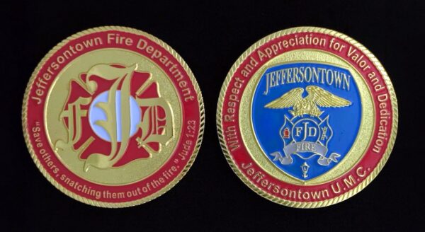 Custom Made Fire Department Challenge Coins Fratline