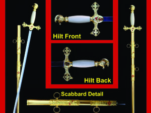 Knights Templar Past Commander Sword