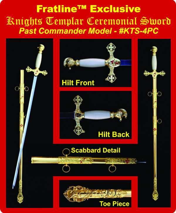 Knights Templar Past Commander Sword