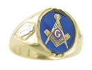 Masonic Blue Lodge Ring Gold New For Sale