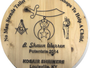 Shrine Shriner Custom Engraved Barrel Lid New