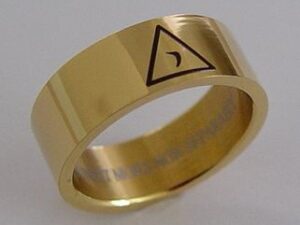 Scottish Rite 14th Degree Ring Stainless Steel Gold New