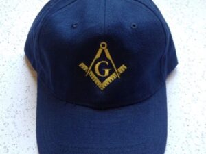 Masonic Cap Hat Embroidered Blue New