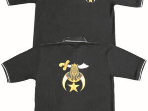 Shrine Shriner Golf Polo Shirt Black New