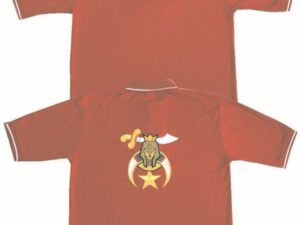 Shrine Shriner Golf Polo Shirt Red New