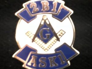 Masonic 2B1 ASK1 Lapel Pin New