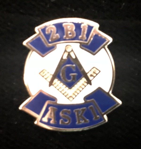 Masonic 2B1 ASK1 Lapel Pin New