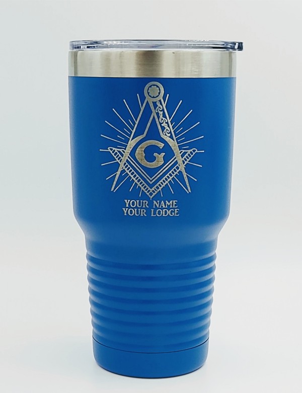 Masonic Custom Engraved Insulated Cup Tumbler New