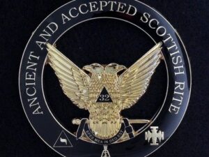 Scottish Rite 32nd Degree Wings Up Auto Emblem New