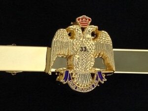 Scottish Rite 33rd Degree Eagle Tie Bar New