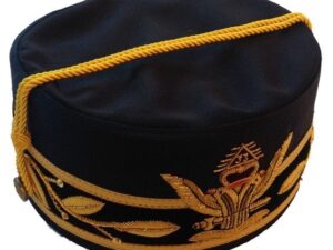 Scottish Rite 33rd Degree Wings Up Cap Crown Black New