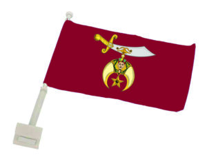 Shrine Shriner Auto Flag New