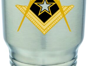 Masonic US Army Stainless Steel Cup Tumbler New