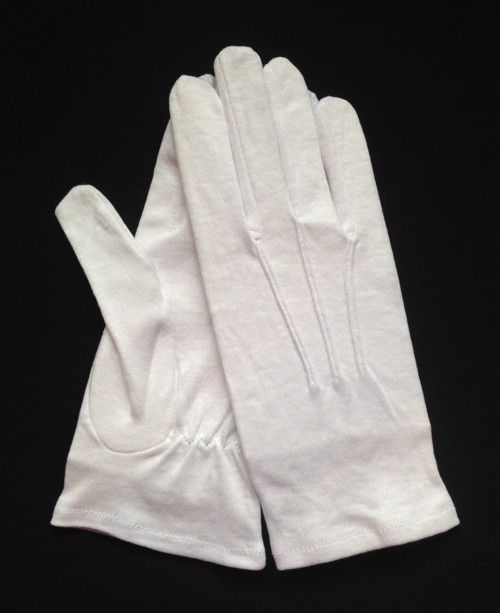 White Cotton Gloves Slip-On New For Sale