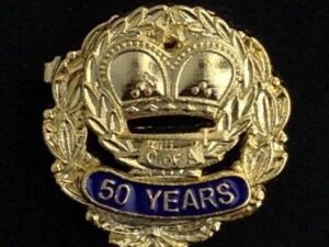 Order of Amaranth 50 Year Pin Gold New