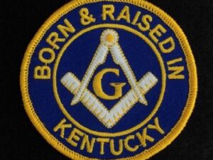 Masonic Born Raised Kentucky Patch New