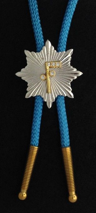 Masonic Two Ball Cane Bolo Tie New For Sale
