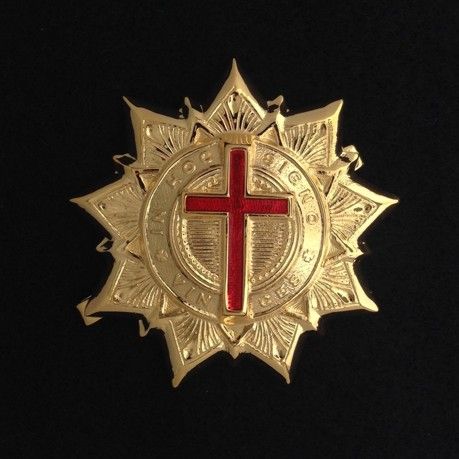 Knight Templar Baldric Ornament Gold New