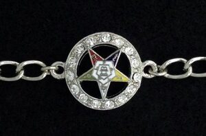 Order of the Eastern Star Rhinestone Bracelet New