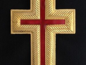 Knight Templar Cap Cross Gold New