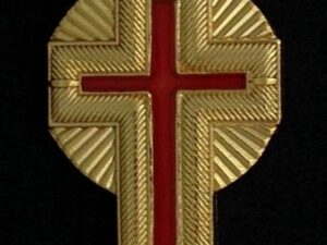 Past Commander Metal Cap Cross with Rays