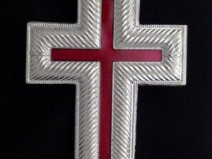 Knight Templar Cap Cross Silver New