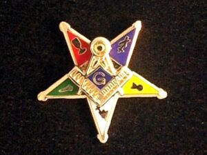 Order of Eastern Star Past Patron Lapel Pin New