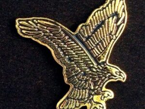 Soaring Eagle Lapel Pin Gold New