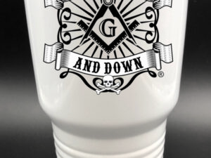Masonic East Bound & Down® Ceramic Shot Glass 