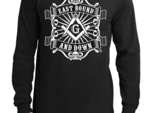 Masonic East Bound and Down Long Sleeve Shirt Black New