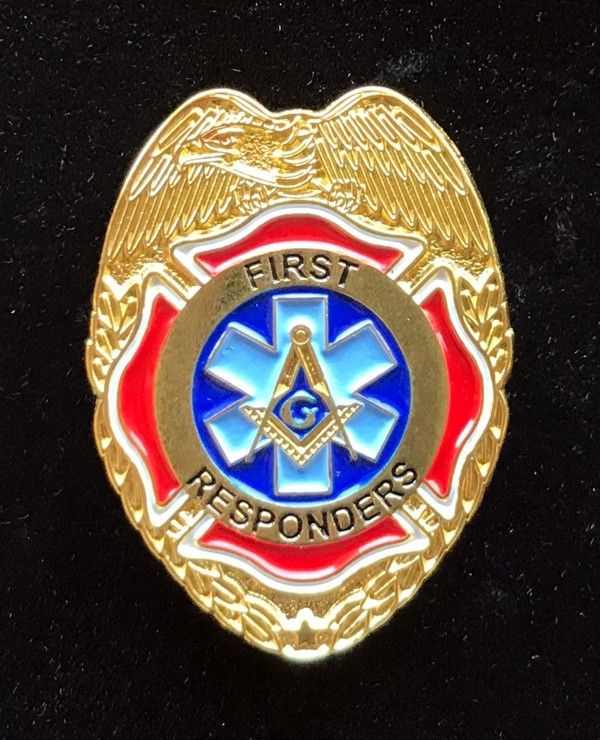 Masonic First Responder Lapel Pin New