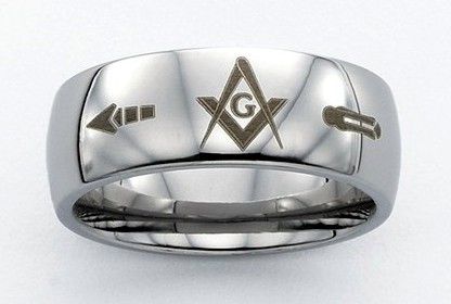 Masonic Blue Lodge Ring Stanless Steel New