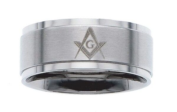 Masonic Blue Lodge Ring Stanless Steel New