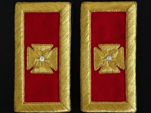 Grand Commandery Shoulder Boards Mylar New