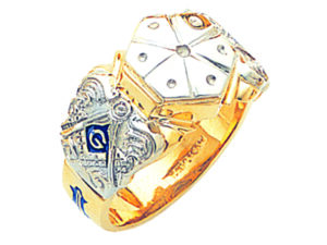 Masonic Blue Lodge Ring Gold New