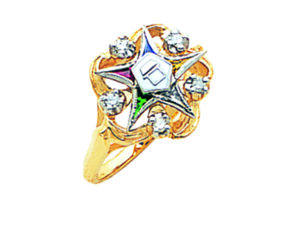 Eastern Star Ring Gold New For Sale