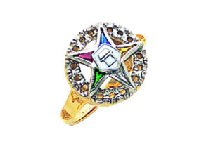 Eastern Star Ring Gold New For Sale