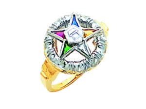 Eastern Star Ring Gold New For Sale