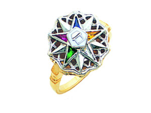 Eastern Star Ring Gold New For Sale
