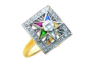 Eastern Star Ring Gold New For Sale
