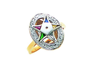 Eastern Star Ring Gold New For Sale