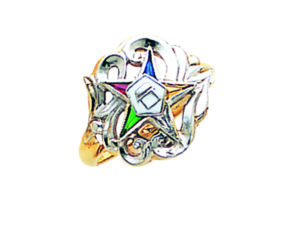 Eastern Star Ring Gold New For Sale